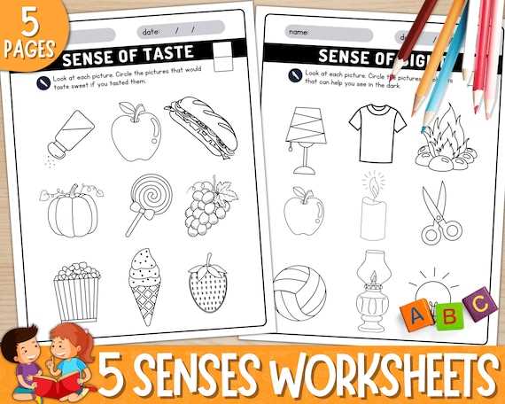 free printable 5 senses worksheets