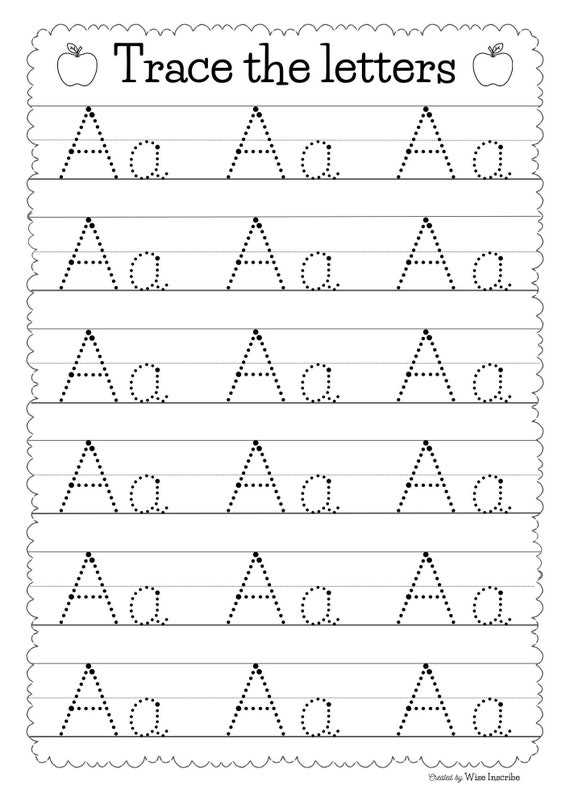 free printable abc tracing