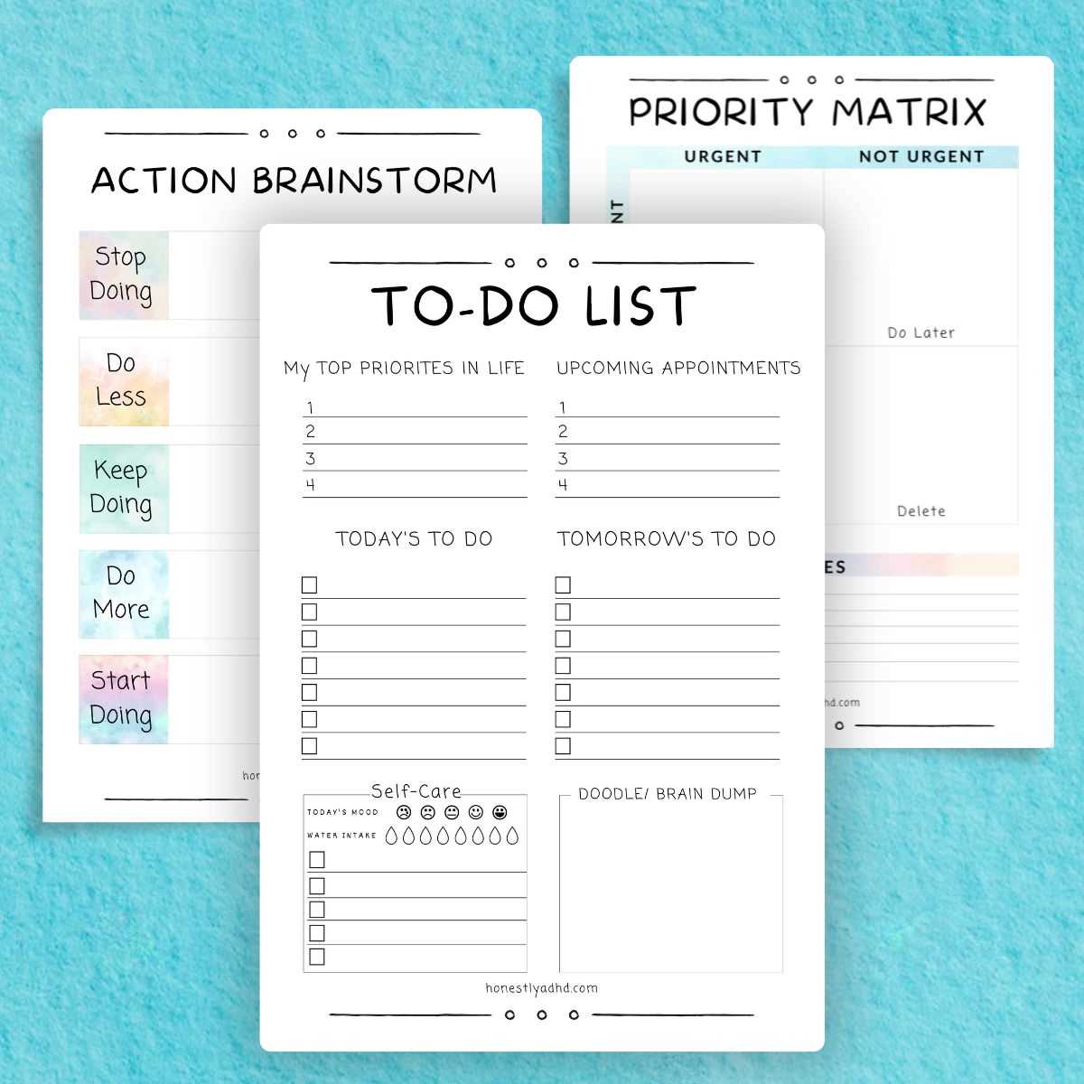 free printable adhd routine charts for adults