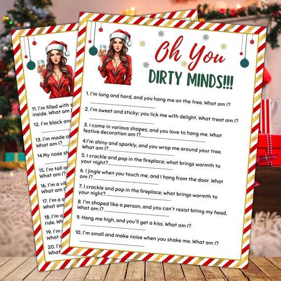 free printable adult christmas games