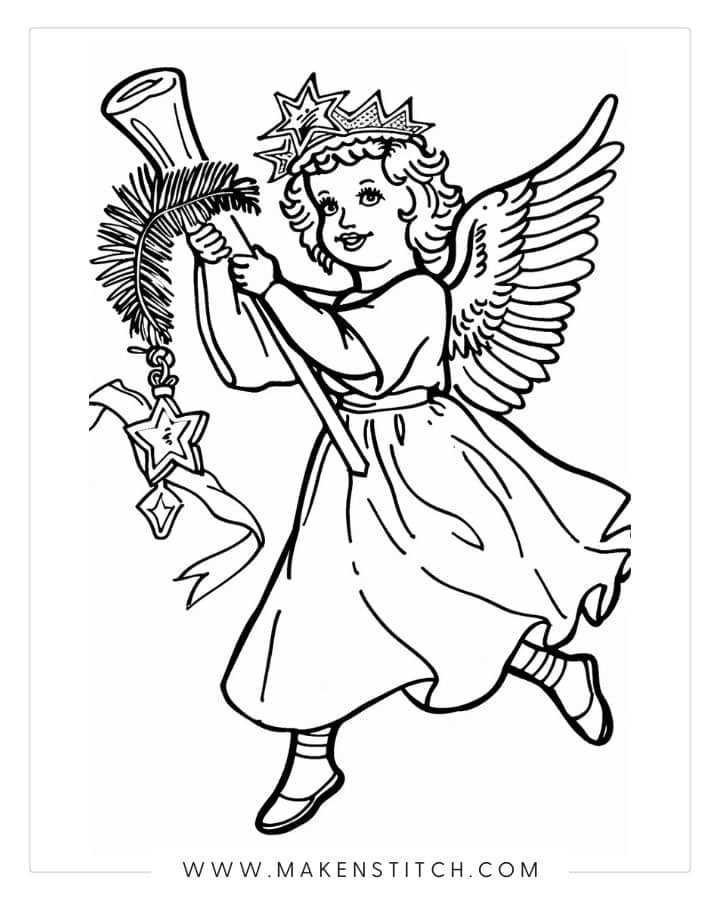 free printable angel coloring pages