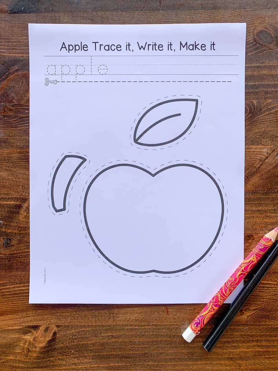 free printable apple crafts