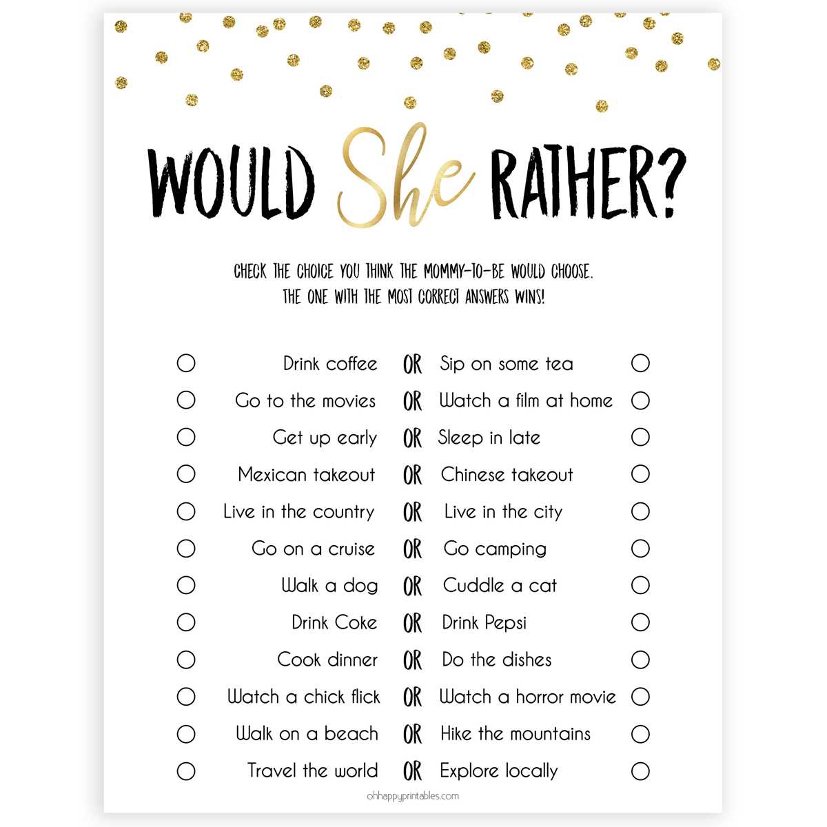 free printable baby shower games with answer key