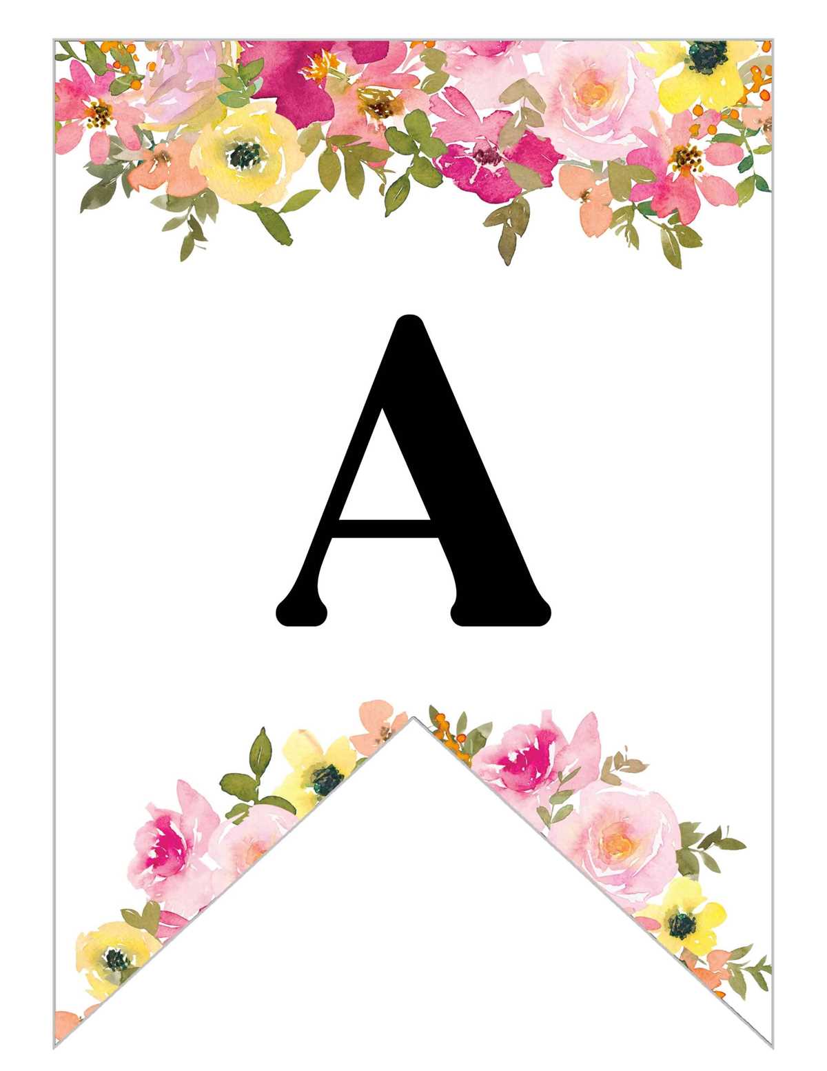 free printable banner letters