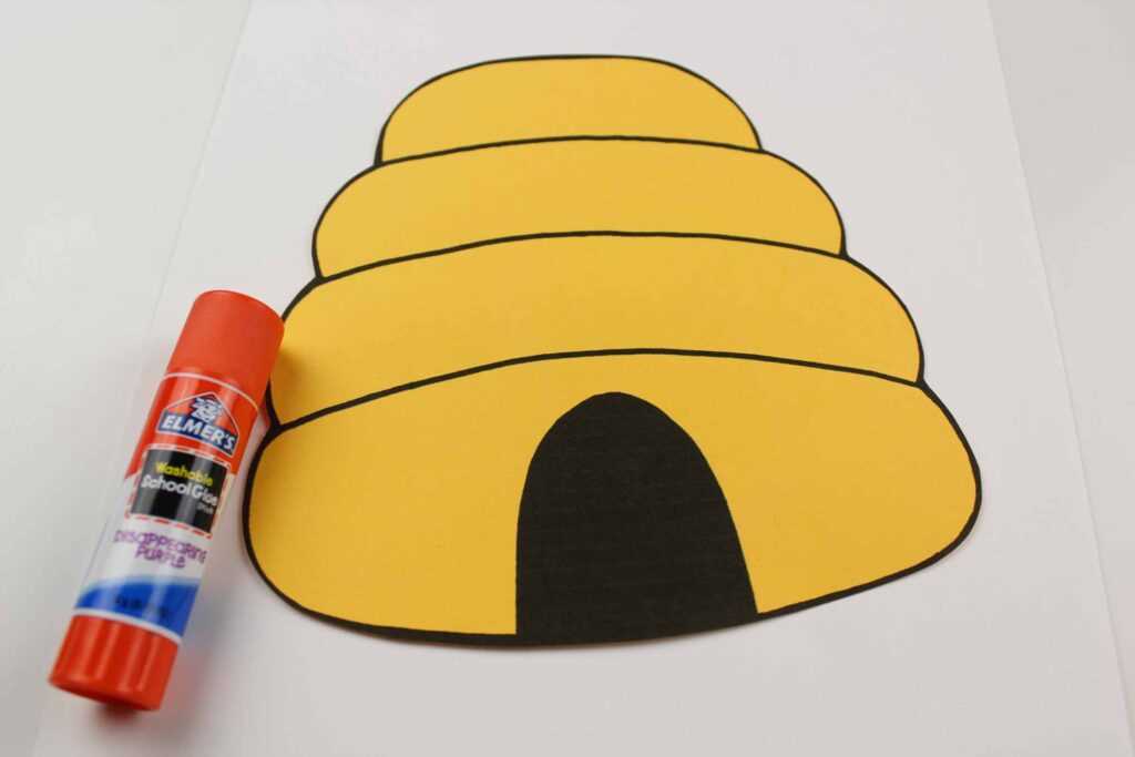 free printable bee hive template
