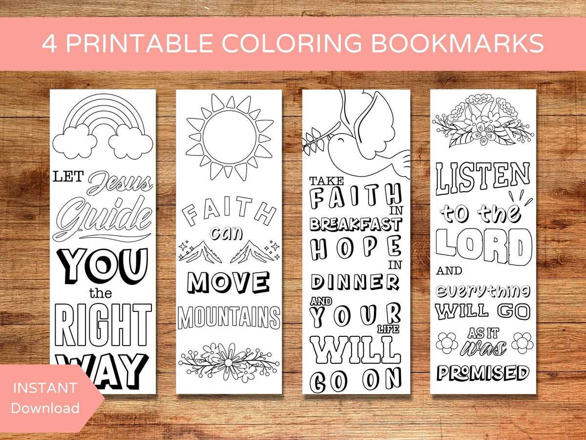 free printable bible verse bookmarks to color