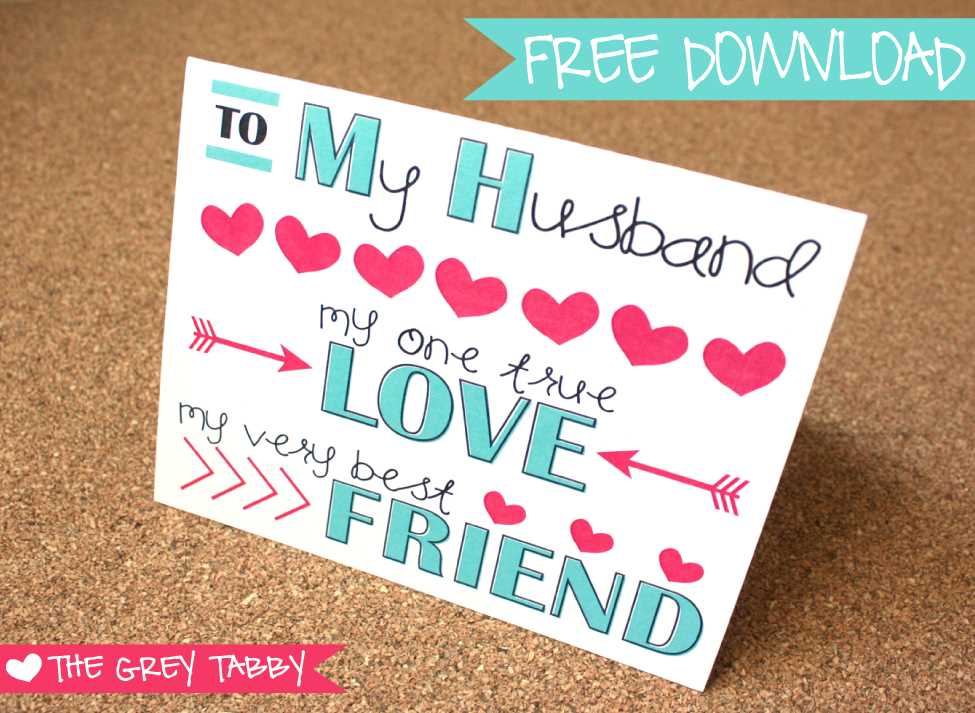 free printable birthday card husband