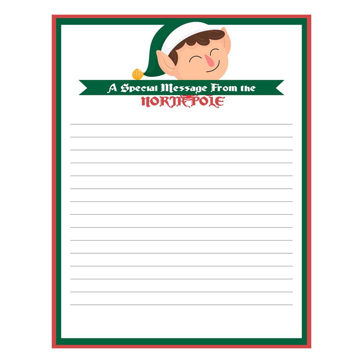 free printable blank elf on the shelf letter template