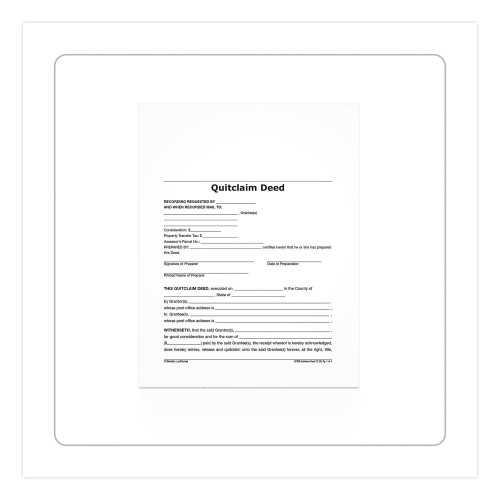 free printable blank quit claim deed form