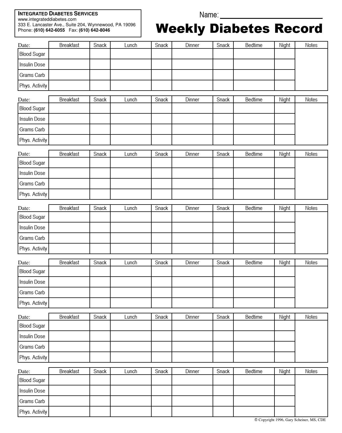 free printable blood sugar and blood pressure log