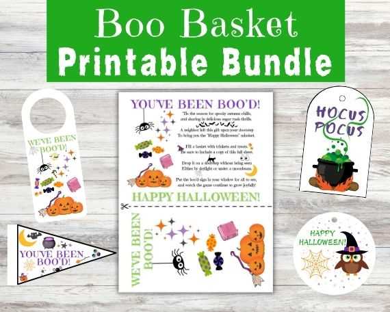 free printable boo basket printable
