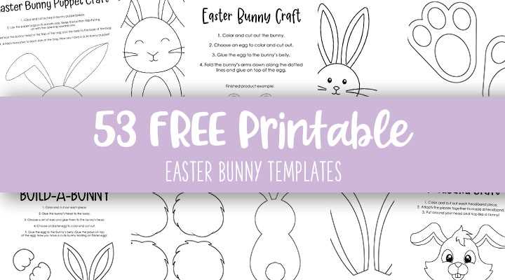 free printable bunny template