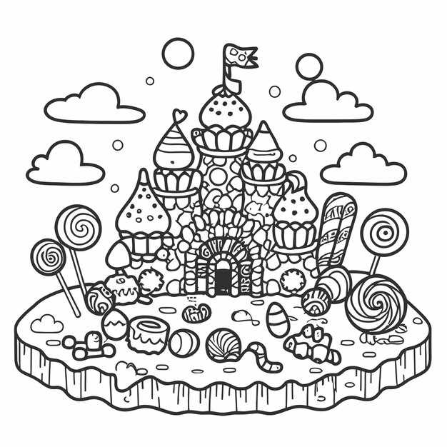 free printable candy coloring pages