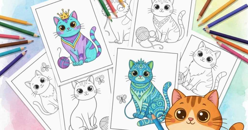 free printable cat coloring pages