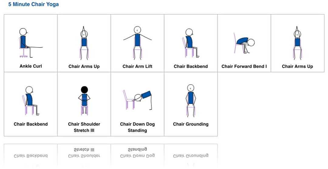free printable chair yoga exercises for seniors