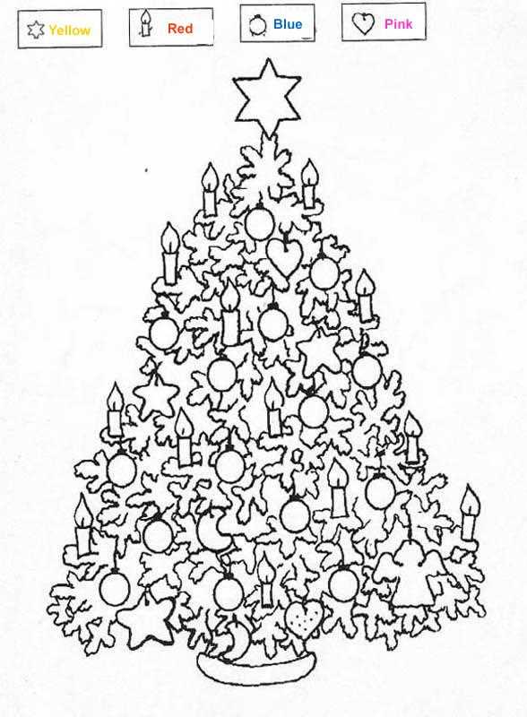 free printable christmas color by number printables for adults