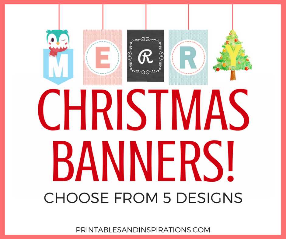 free printable christmas decor printable