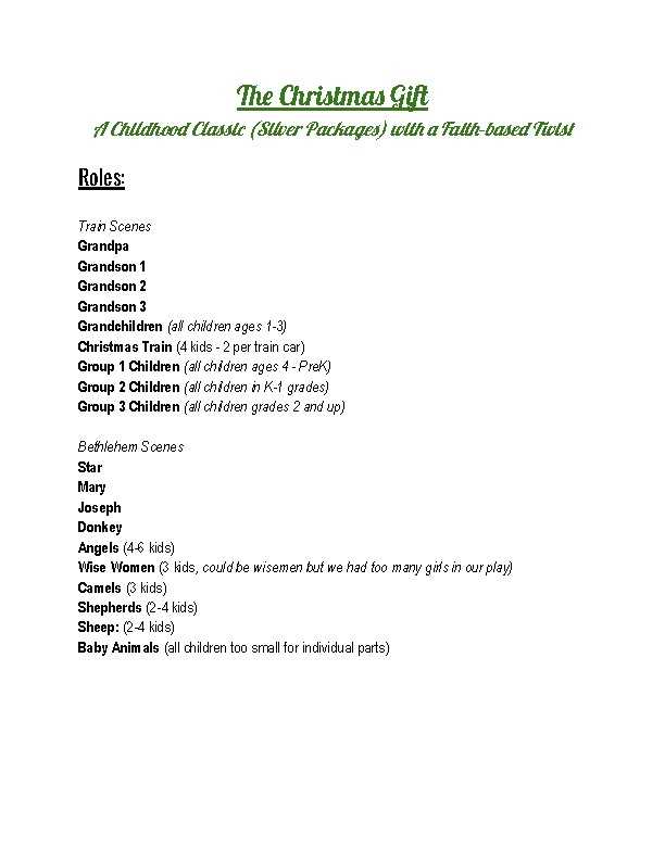 free printable christmas plays church