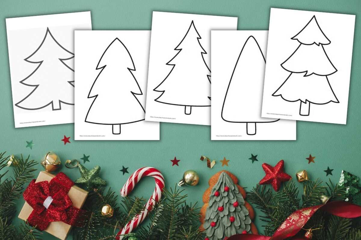 free printable christmas tree template