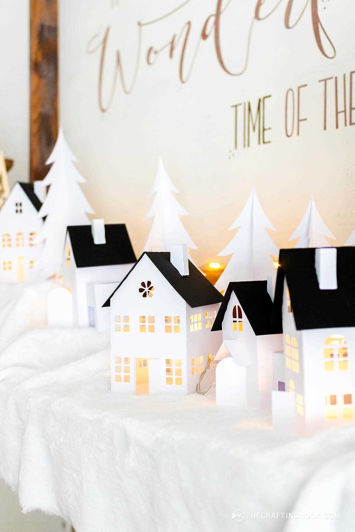 free printable christmas village