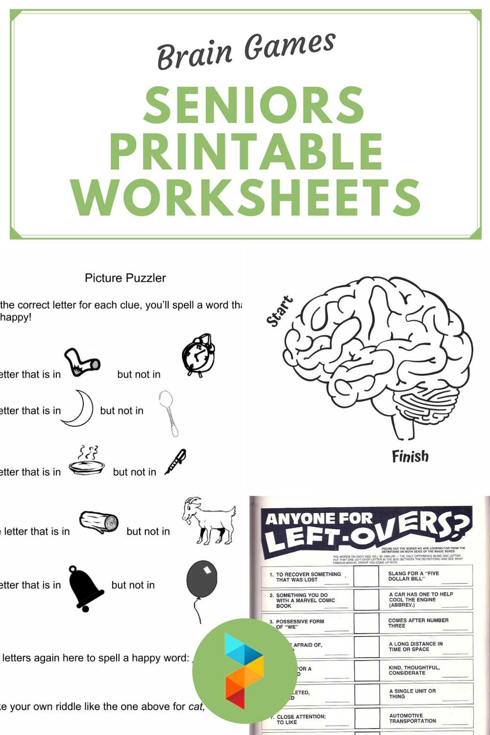 free printable cognitive worksheets for adults