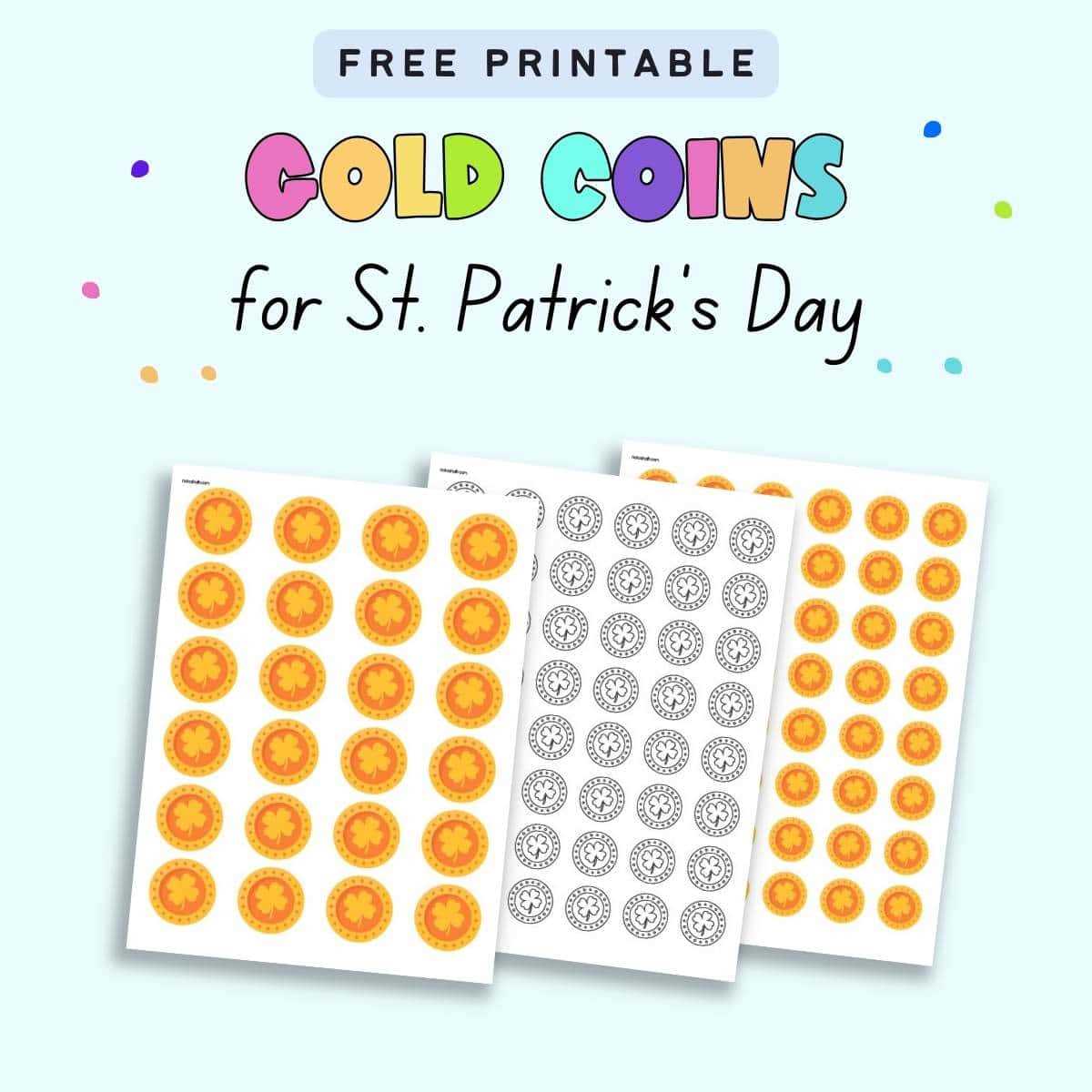 free printable coins