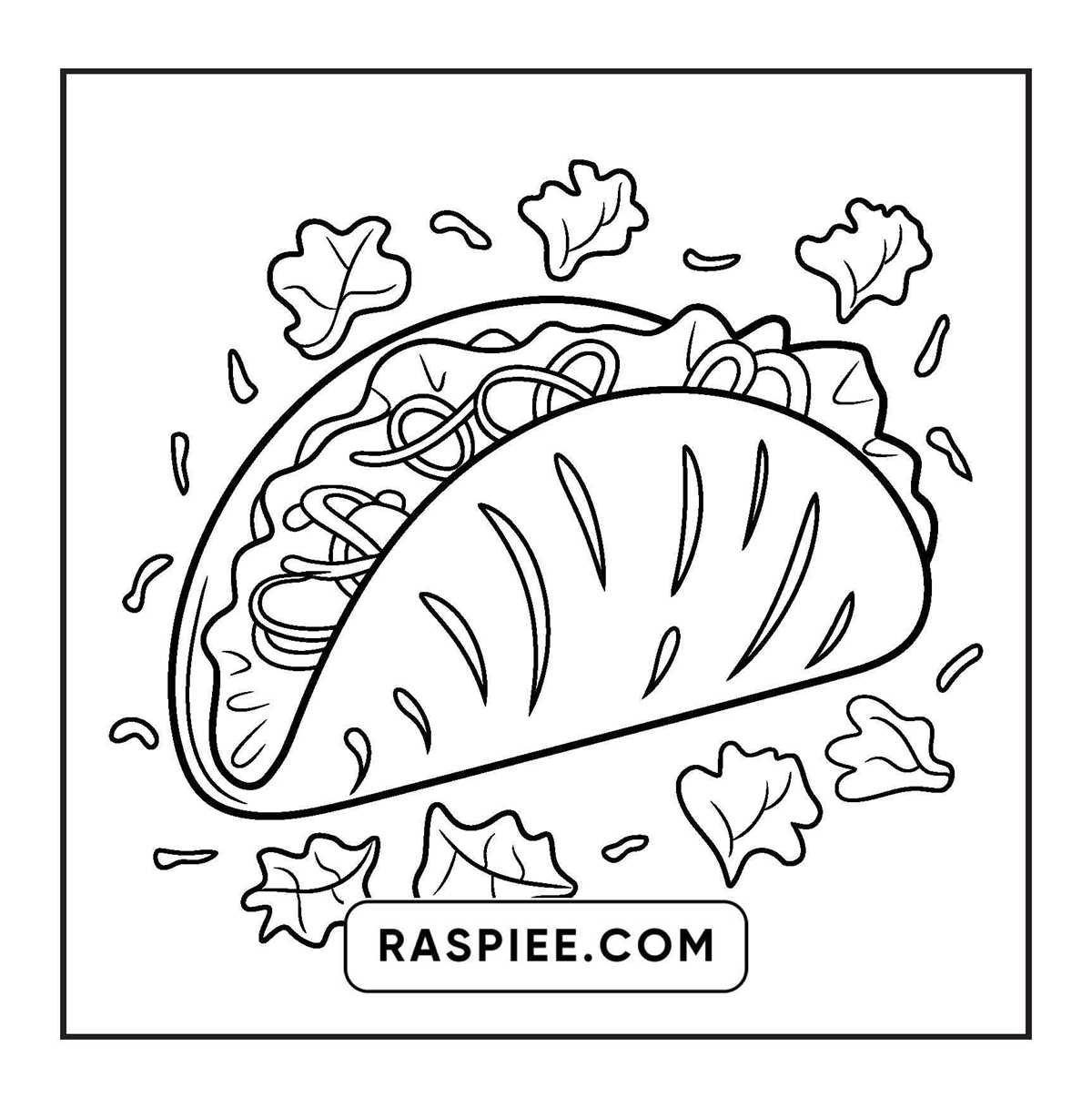 free printable coloring pages food