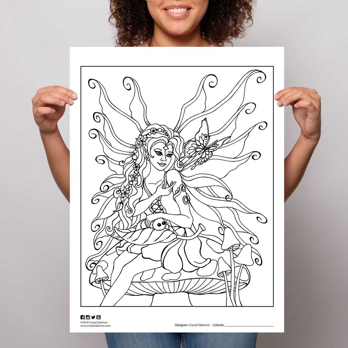free printable coloring pages for adults fairies