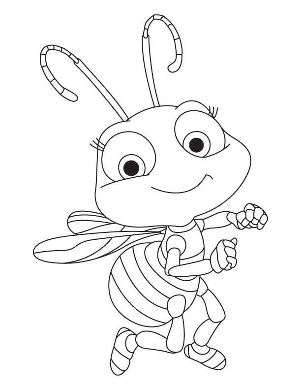 free printable coloring pages of bees
