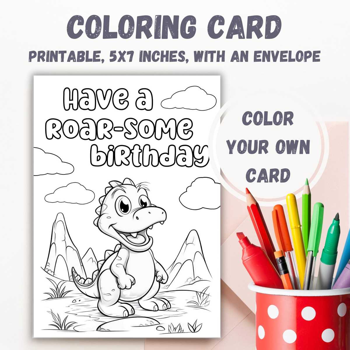 free printable colouring birthday cards