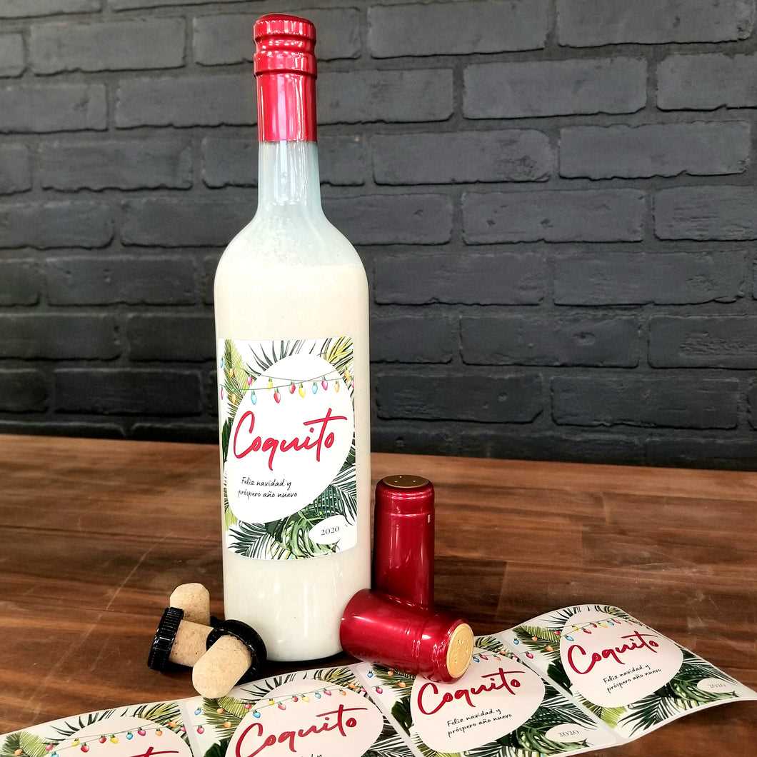 free printable coquito labels