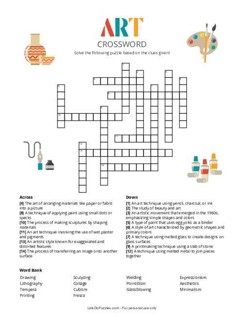 free printable crossword puzzles for kids