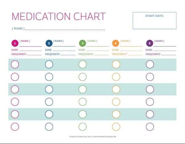 free printable daily medication chart for elderly free printable daily medication chart for elderly