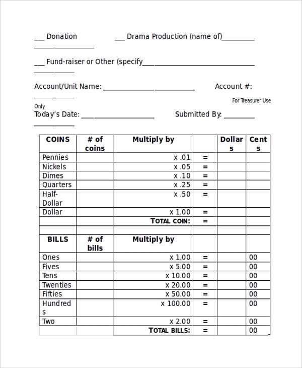 free printable deposit slips