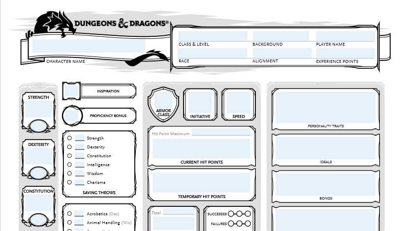 free printable dnd character sheet