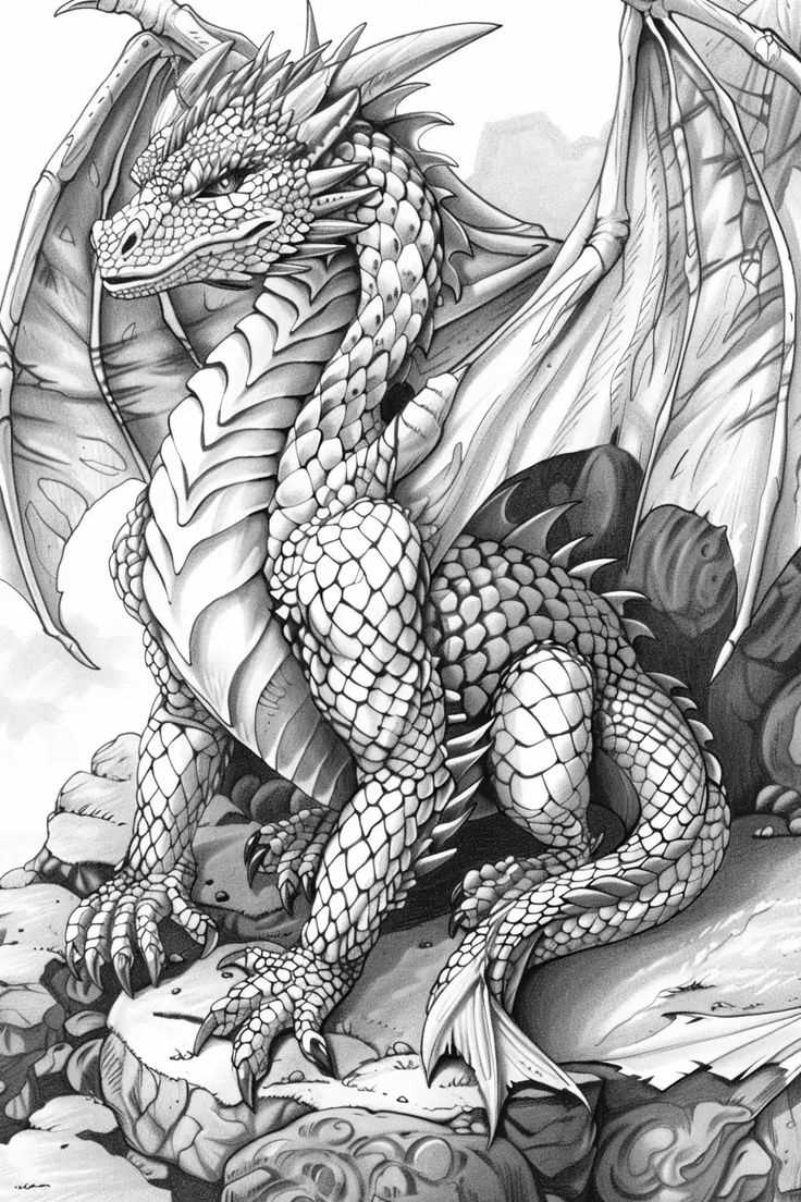 free printable dragon pictures