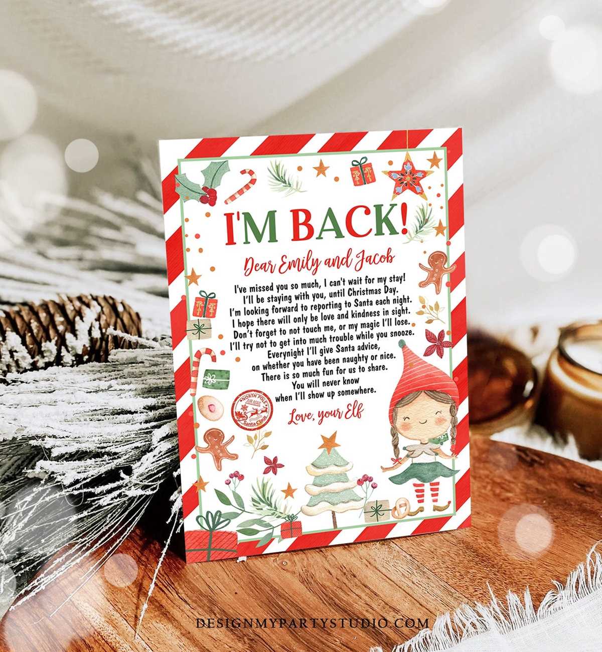 free printable elf letters