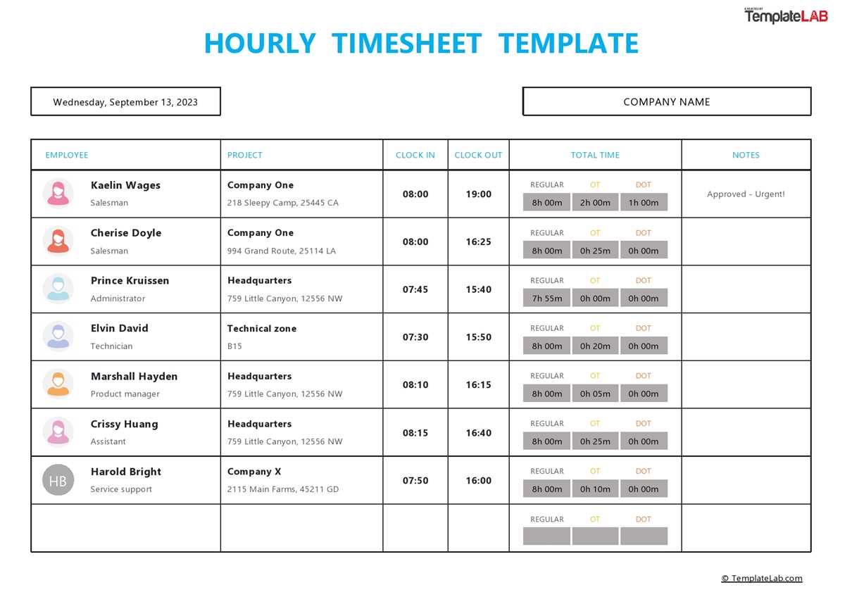 free printable employee time sheets