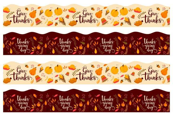 free printable fall bulletin board borders