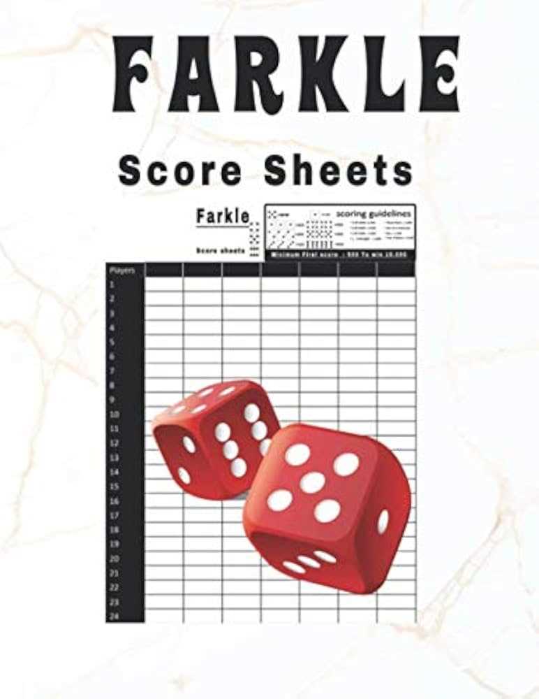 free printable farkle score sheets