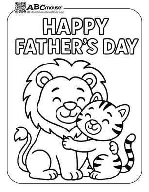free printable fathers day coloring pages