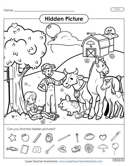 free printable find the hidden pictures