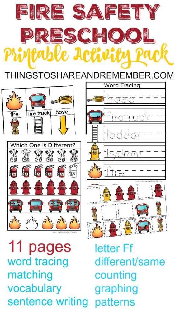 free printable fire safety activities for preschoolers