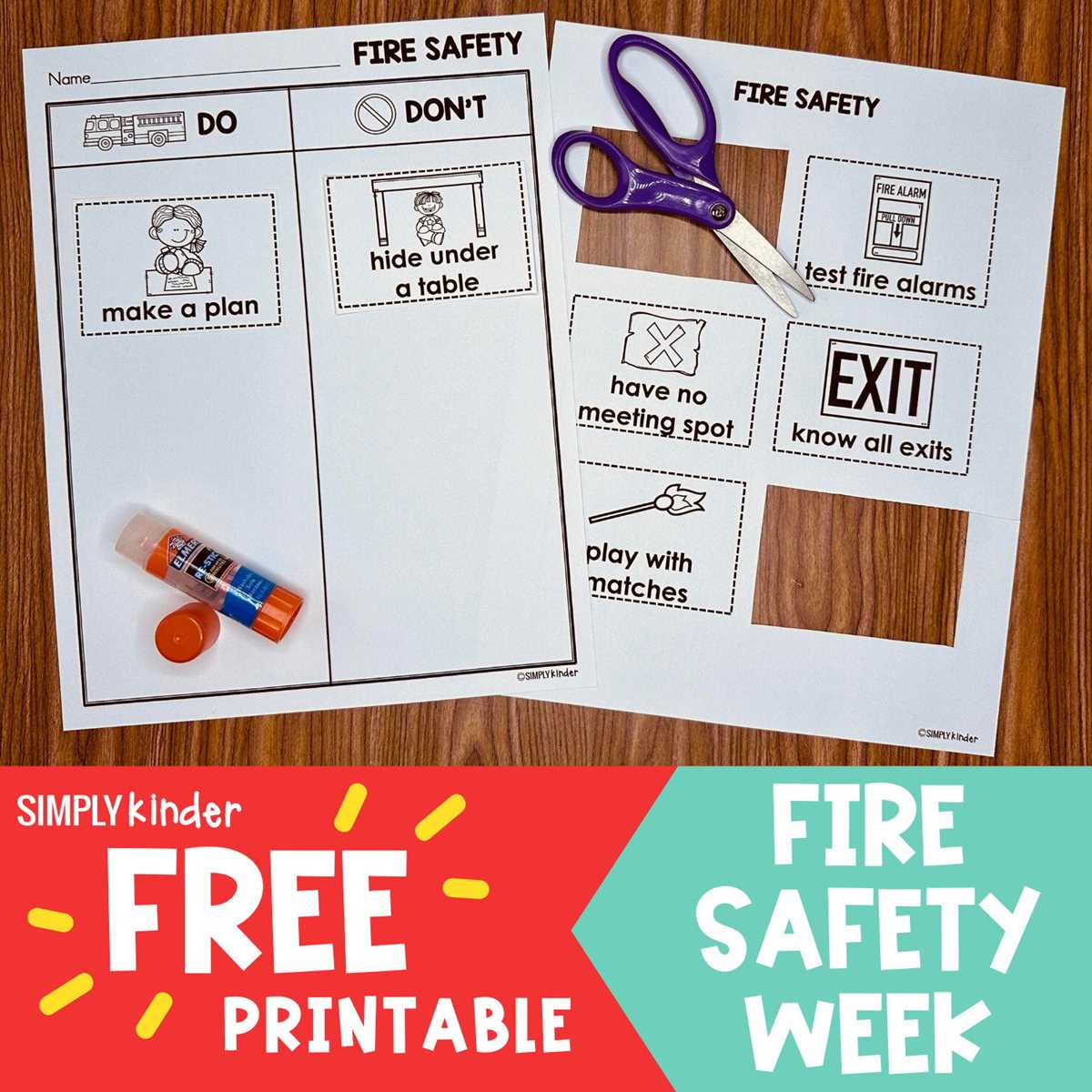 free printable fire safety activities for preschoolers