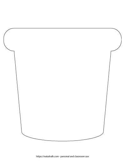 free printable flower pot
