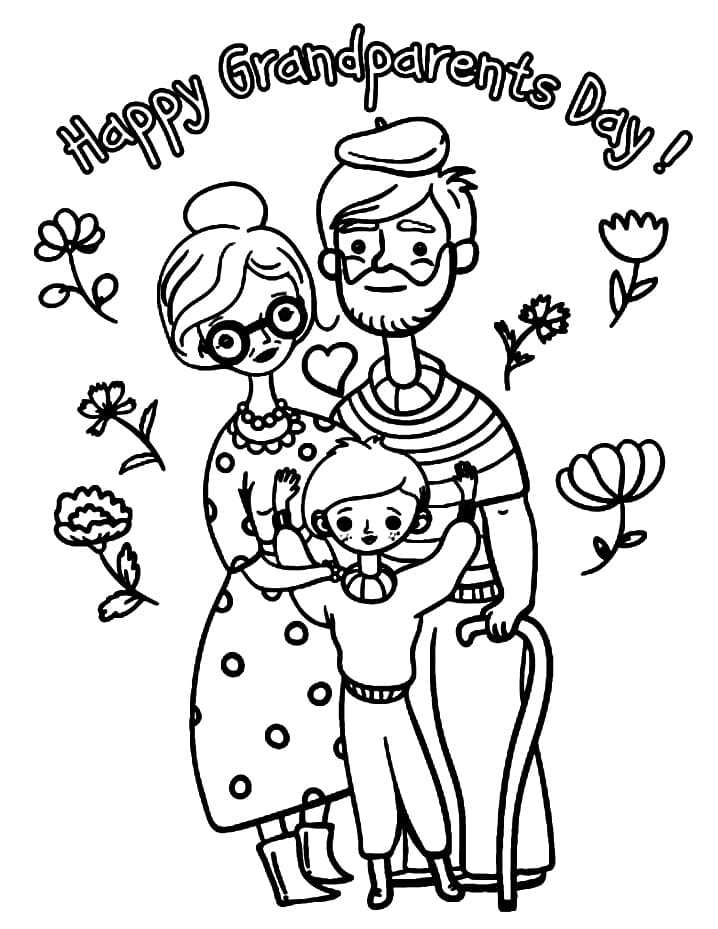 free printable grandparents day coloring pages