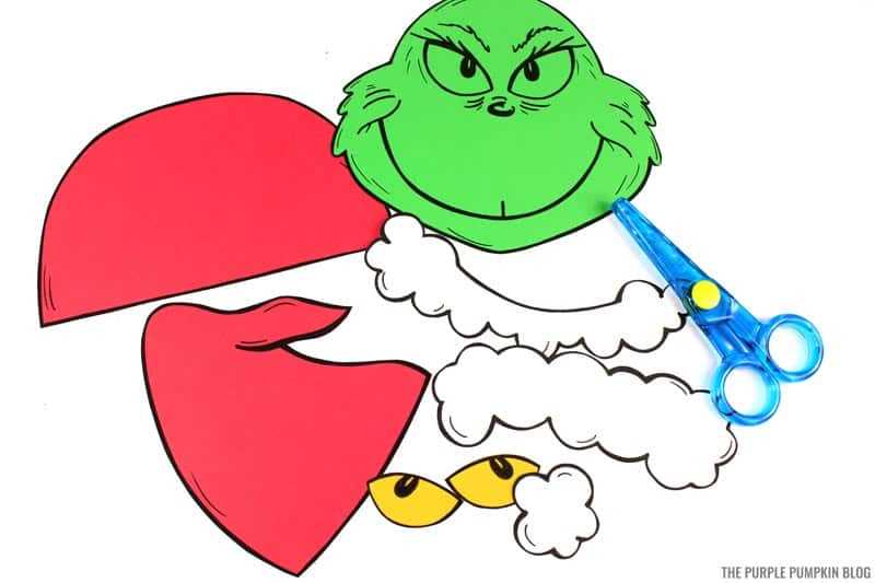 free printable grinch craft template