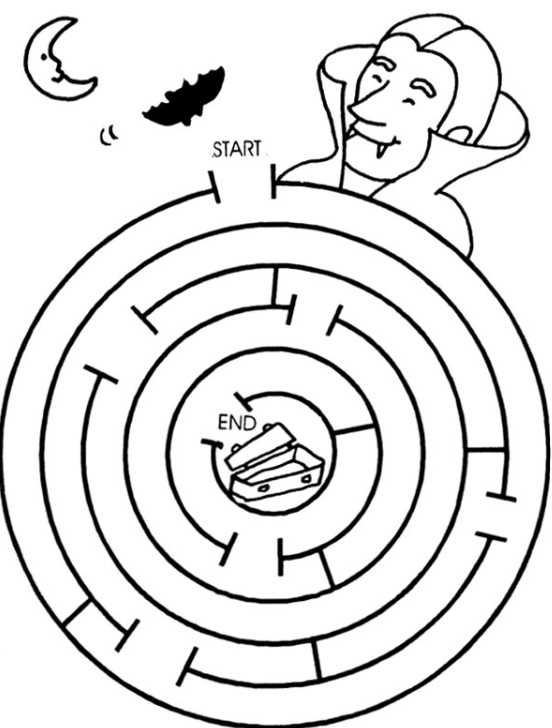 free printable halloween mazes