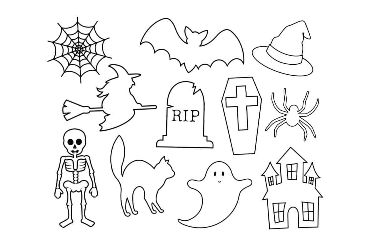 free printable halloween stencil