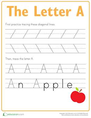 free printable kindergarten handwriting worksheets